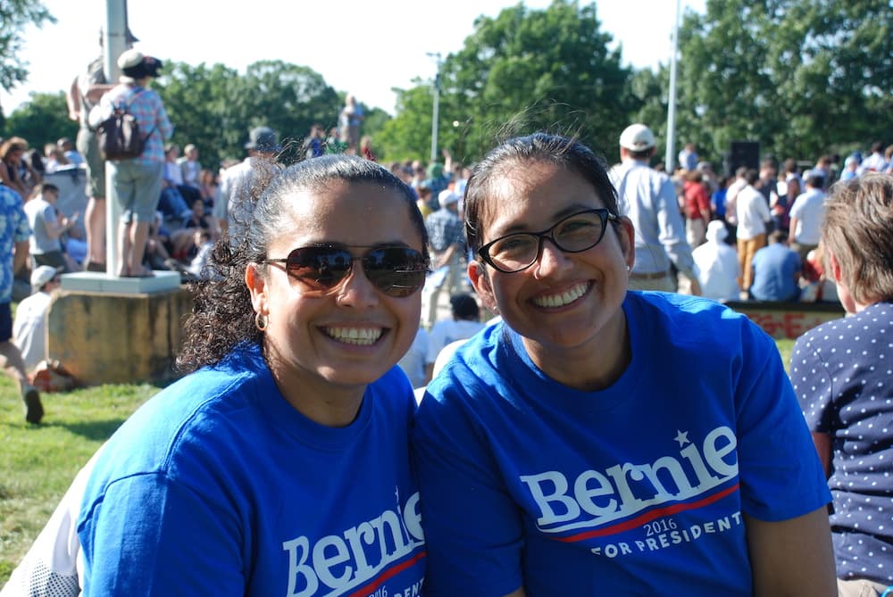 Hispanas seguidoras de Sanders