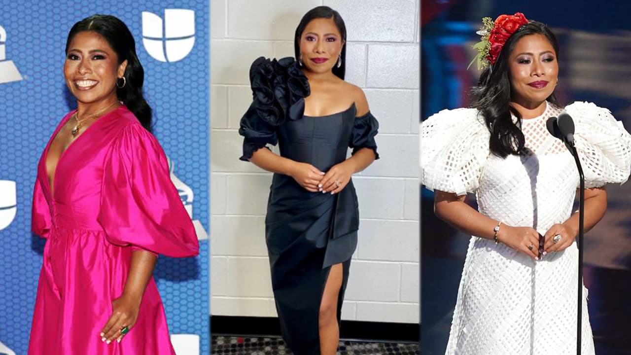 Quien derrochó belleza y elegancia fue 
<a href="https://www.univision.com/shows/despierta-america/cual-de-los-looks-de-yalitza-aparicio-fue-el-mas-impactante-analizamos-la-moda-de-la-mexicana-en-latin-grammy-video">Yalitza Aparicio</a>.