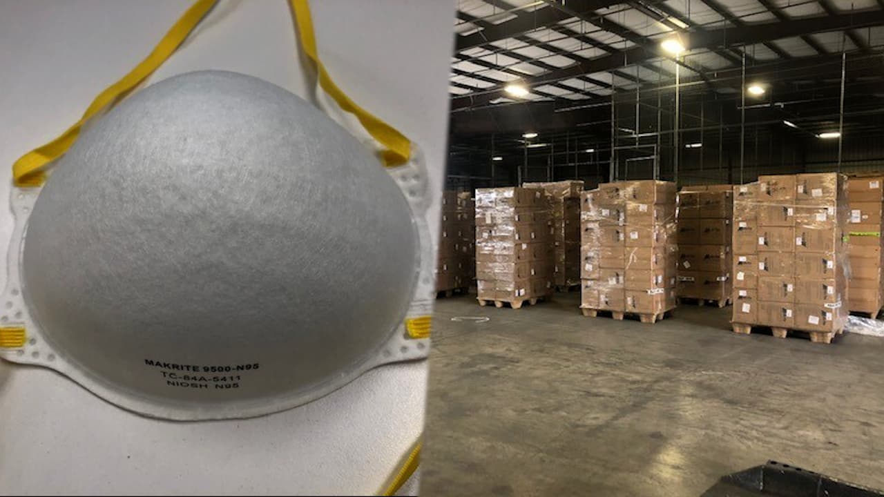 Agentes de seguridad fronteriza decomisan mascarillas falsificadas de China en Houston