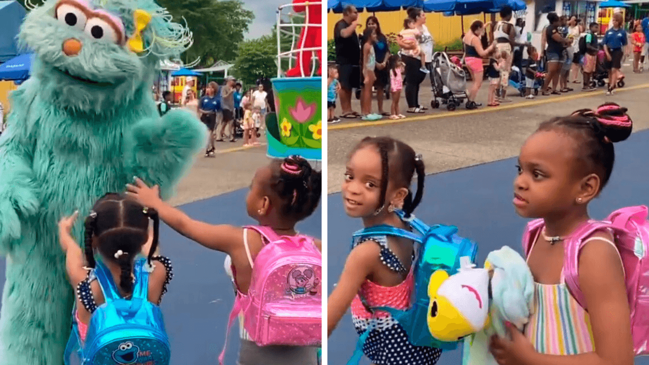 Niñas fueron ignoradas por botarga de 'Sesame Street': Internet enfureció y lo tachó de "racismo"