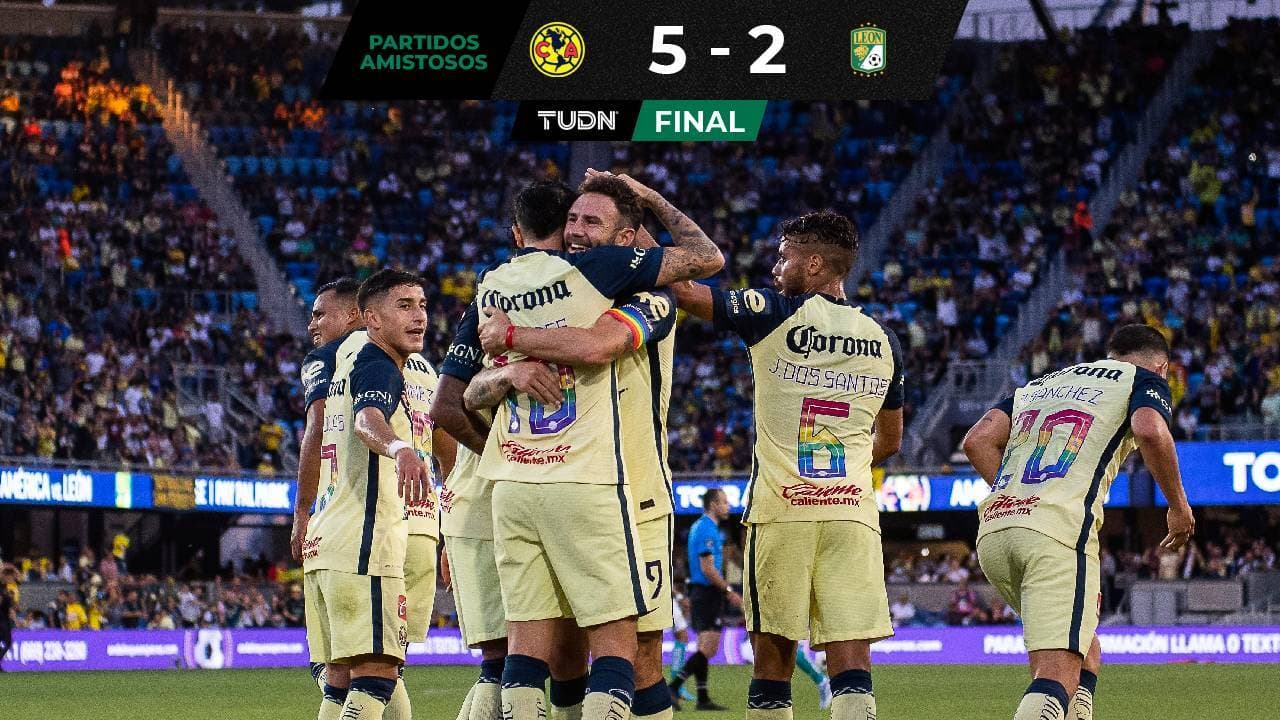 América ilusiona y golea a León en amistoso celebrado en San José