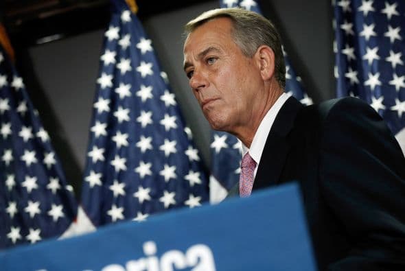 John Boehner, presidente de la Cámara de Representantes.