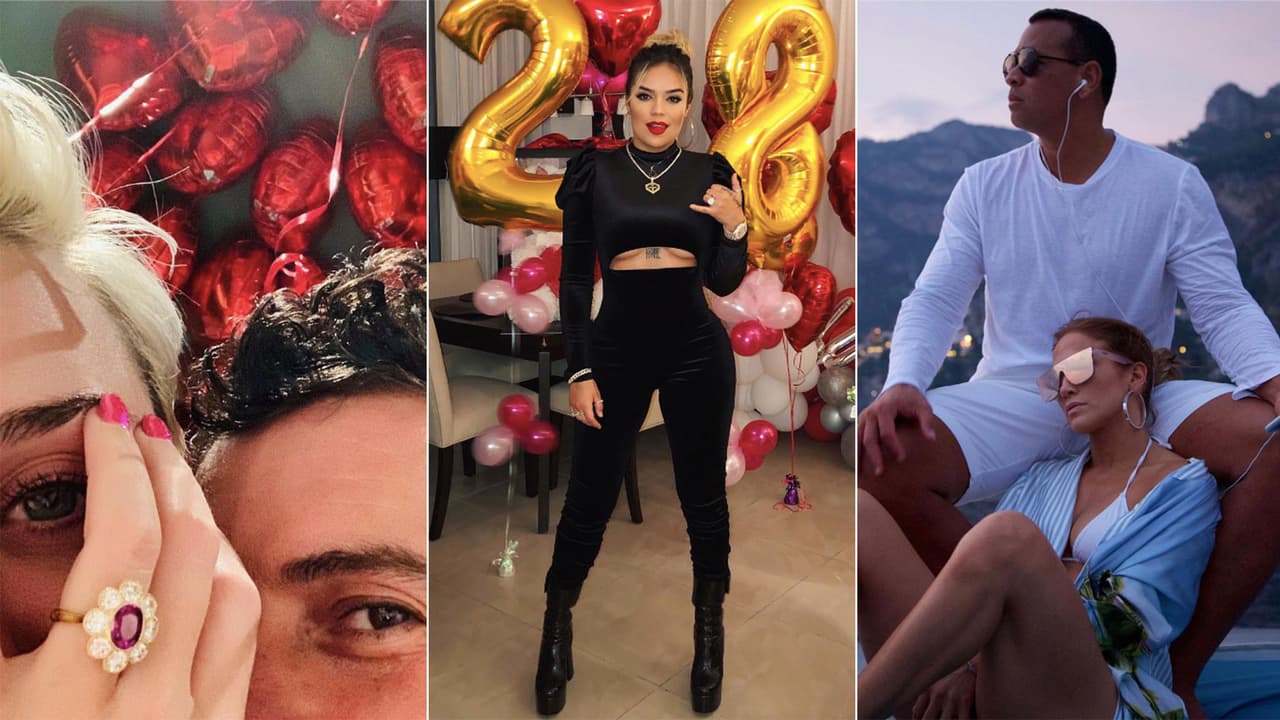 Con amor, de cumpleaños y hasta con anillo de compromiso: así fue el San Valentín de algunos famosos