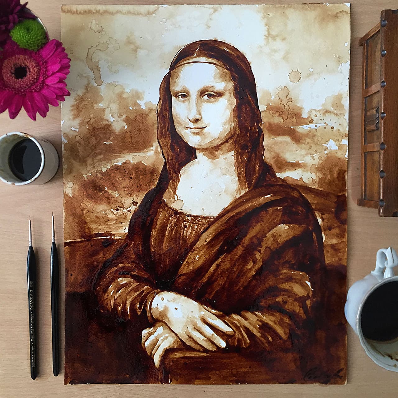 Mona Lisa: Arte en café