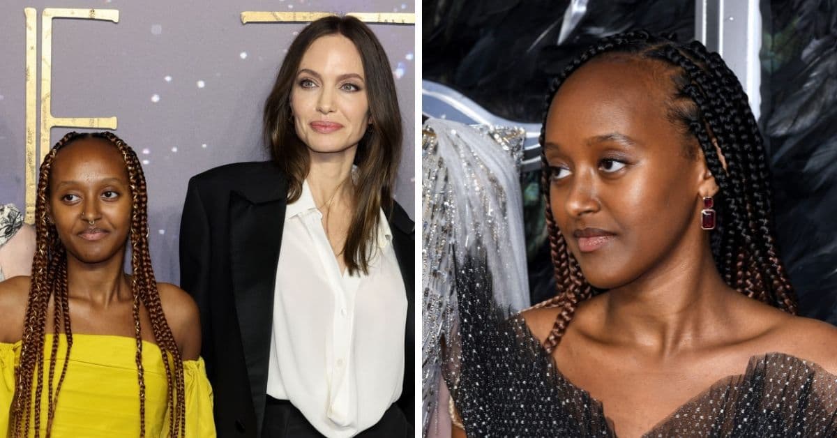 Zahara, la hija de Angelina Jolie, se unió a los tintes fantasía con un hermoso azul marino