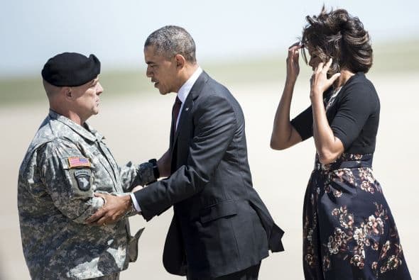 Los Obama de visita en Texas