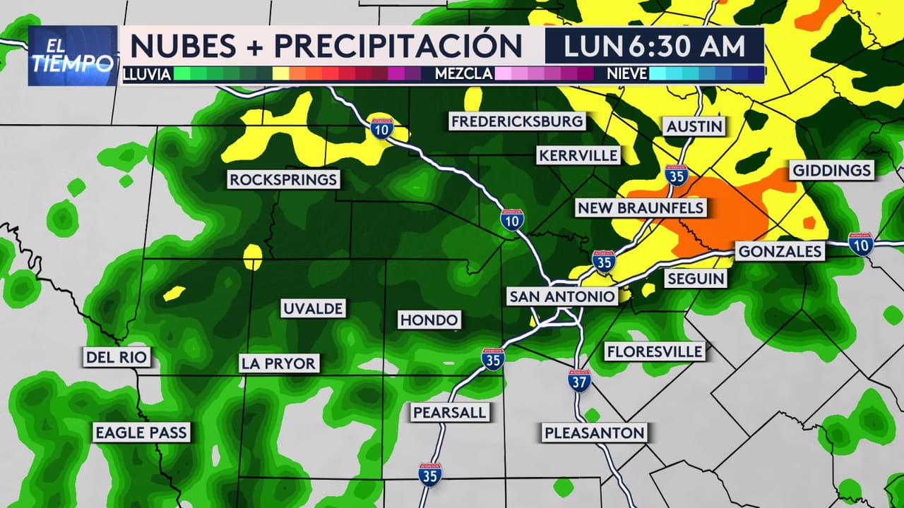 Dos horas después, alrededor de las 6:30 a. m., 
<b>se espera que las lluvias disminuyan en intensidad</b>, pero podrían mantenerse moderadas.