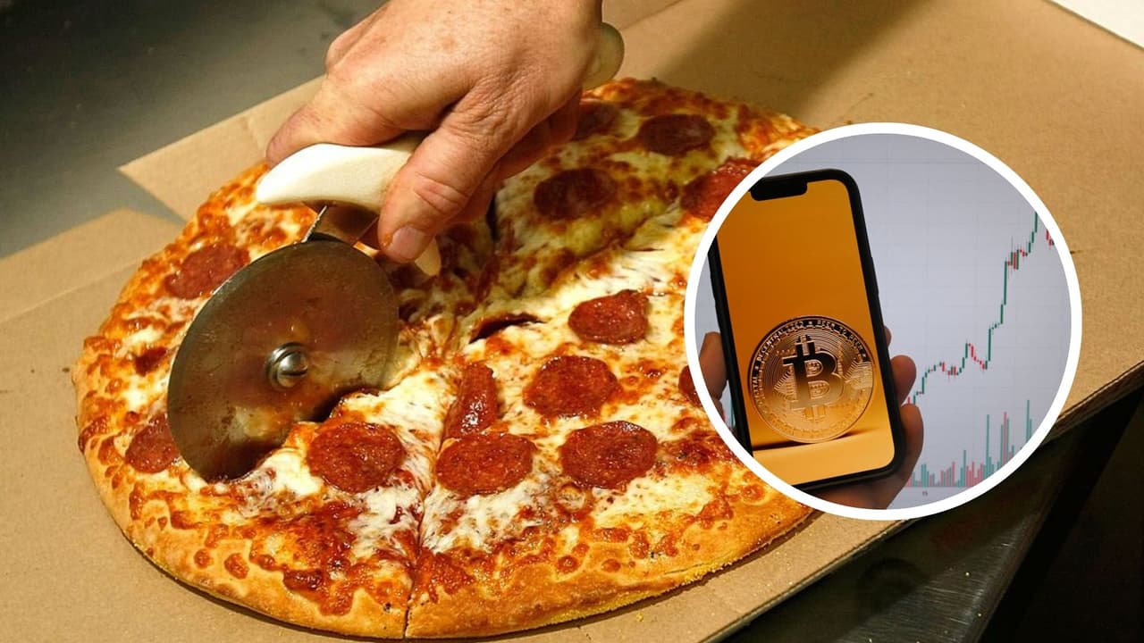 Bitcoin Pizza Day: dos pizzas compradas en 2010 con criptomonedas en Florida valen hoy $1,100 millones