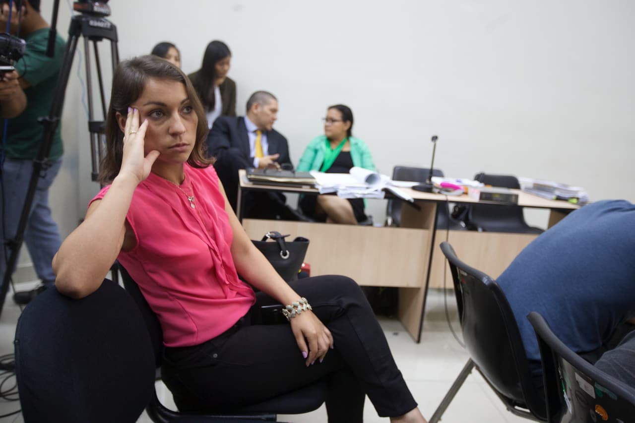 Rose Chacón en la vista contra su exmarido Dustin Kent.