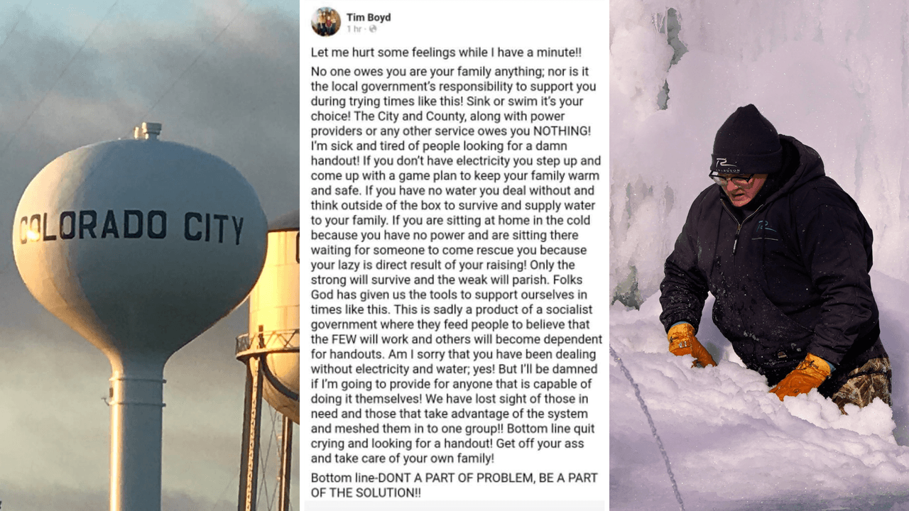 "Solo los fuertes sobrevivirán": alcalde de Texas renuncia después decir esto a los residentes sin energía y calefacción