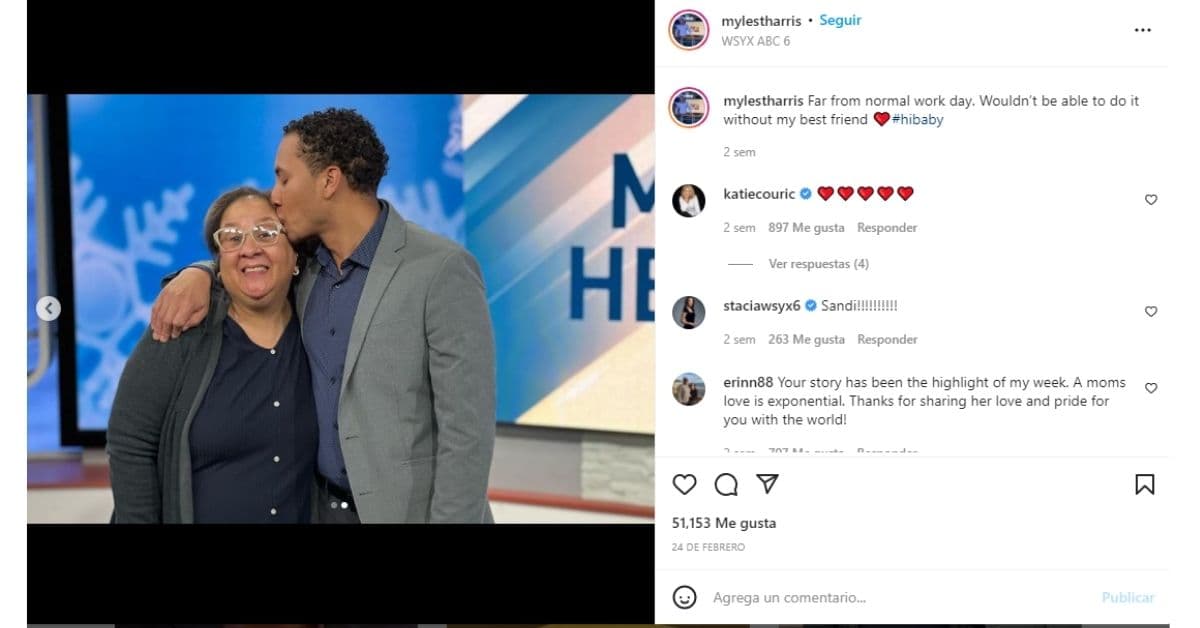 Myles Harris y su mamá Sandi