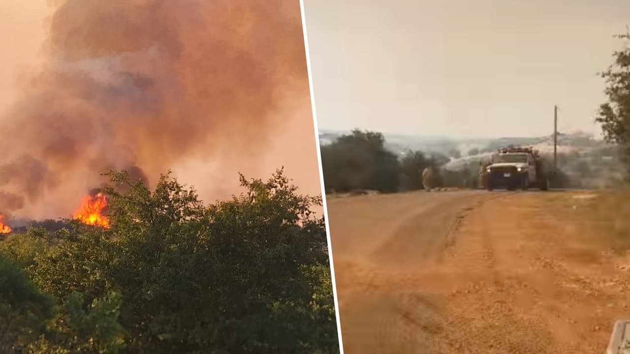 Incendio forestal en Palo Pinto obliga a varias comunidades a dejar sus hogares