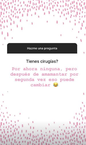 La conductora respondió a preguntas de sus seguidores en Instagram.