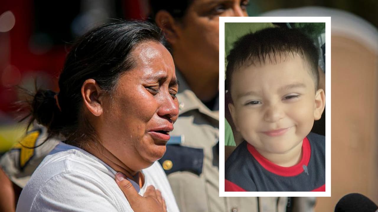 Como parte de las acciones para tratar de encontrar al menor, se vació un estanque, pero no se encontró al niño.