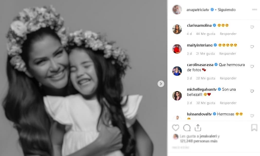 Clarissa Molina, Michelle Galván, Luis Sandoval, Carolina Sarassa y Maity Interiano fueron otros de los famosos de televisión que se detuvieron a admirar la bonita familia que ha formado Ana Patricia.