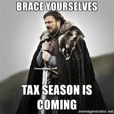 Los memes para los fans de 'Game of Thrones' no podían faltar en esta temporada de impuestos.