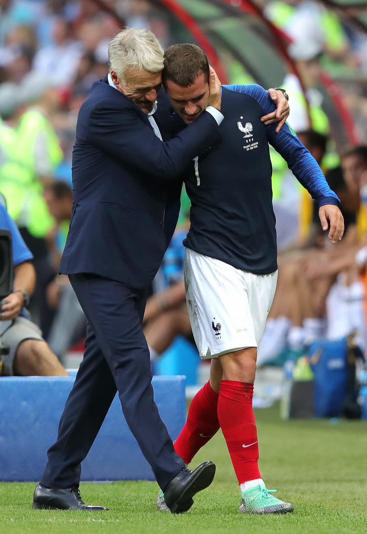Al minuto 83 el partido se le acabó a Griezmann, cuando salió por Nabil Fekir. El hombre que marcó el camino del triunfo en esta tarde en Kazán.