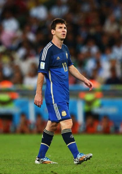 La otra cara de la moneda: el astro argentino, Lionel Messi.