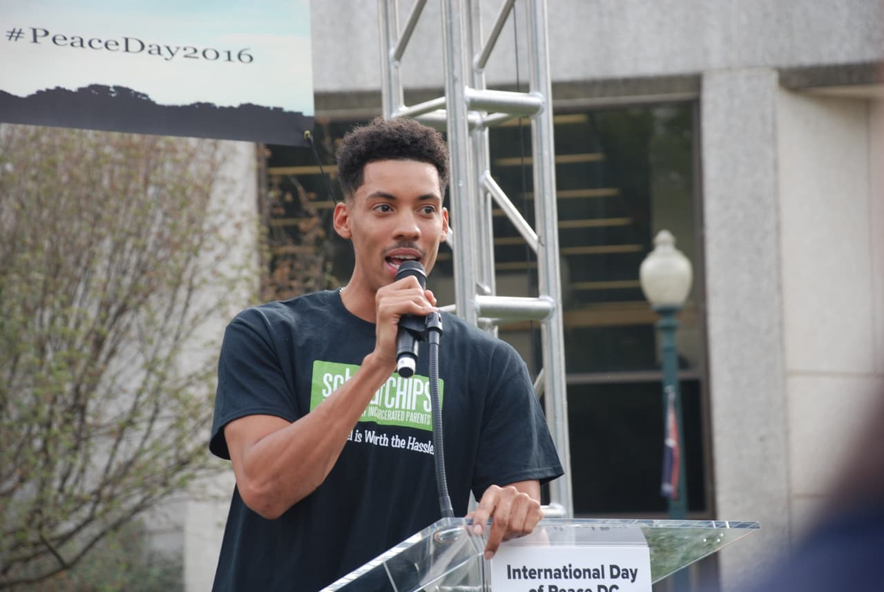 Social media influencer Melvin Gregg was also a speaker at the celebration at American University