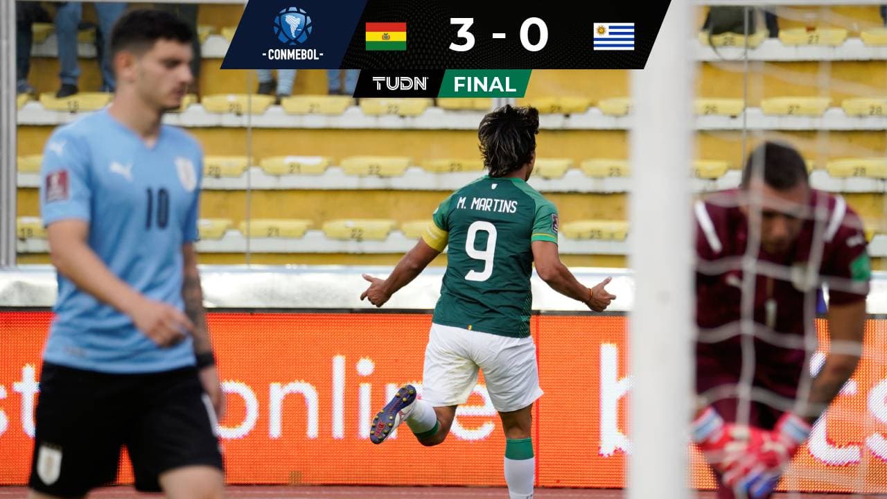 Eliminatorias Conmebol Bolivia 3-0 Uruguay: Resultado, goles y videos