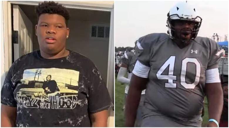 Tyre Sampson medía 1.95 metros y pesaba 340 libras, superando el peso máximo permitido de 286 libras. 
<br>