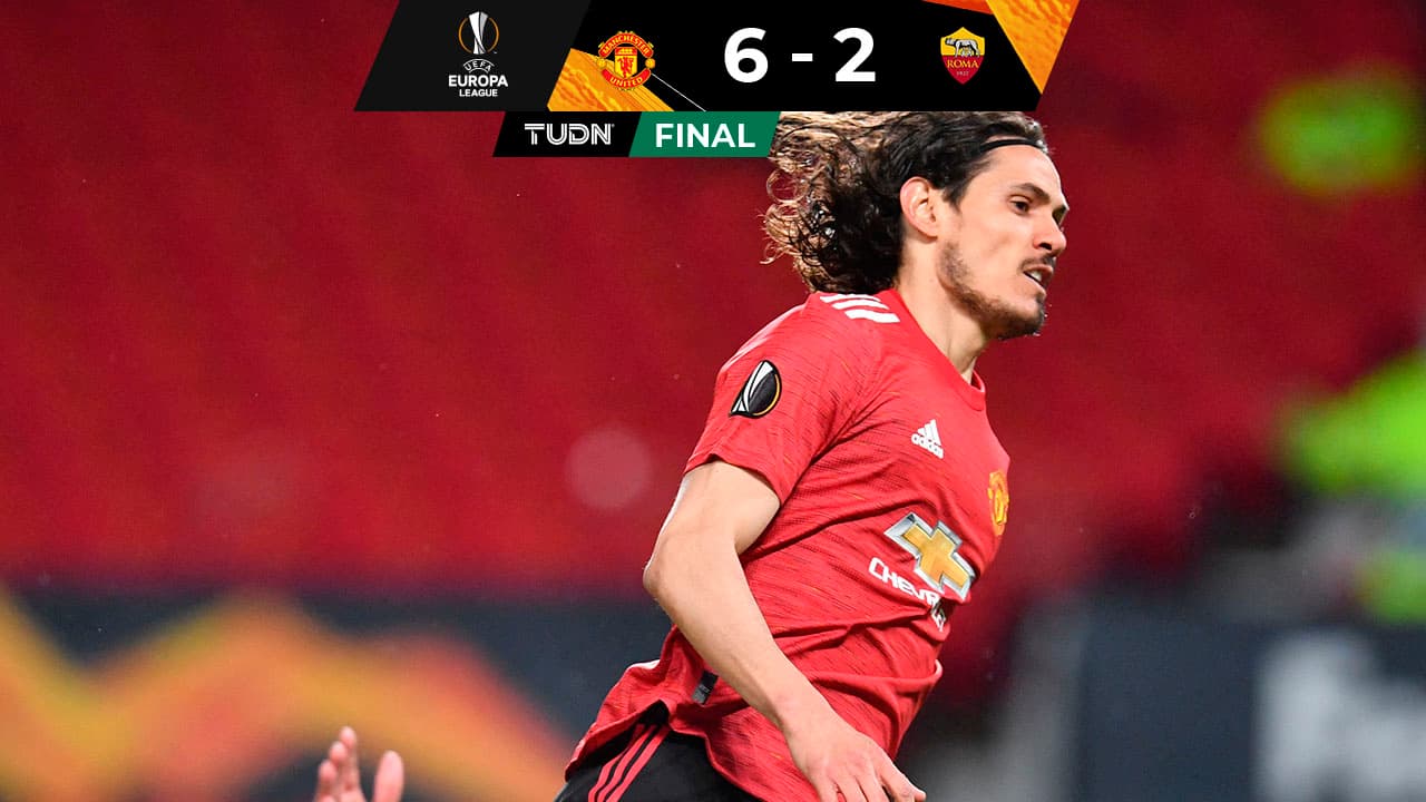 Manchester United y un Cavani preciso destrozan a la Roma
