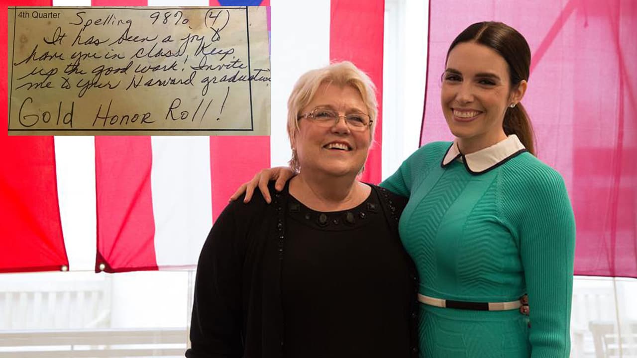 "Invítame a tu graduación de Harvard": el deseo de una maestra cumplido por su estudiante 21 años después