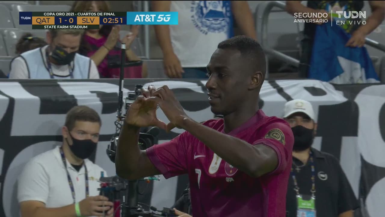 ¡Madrugaron! Almoez Ali hace gol de vestidor para ventaja 1-0 de Qatar