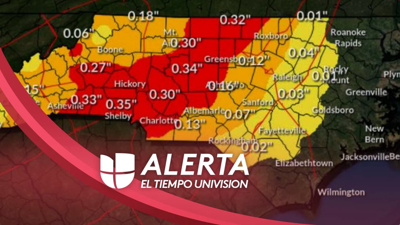 Tormenta invernal deja acumulaciones de hielo en el área central de Carolina del Norte