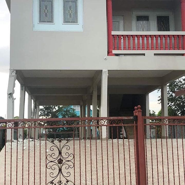 Muchas casas afectadas están construidas sobre zancos.