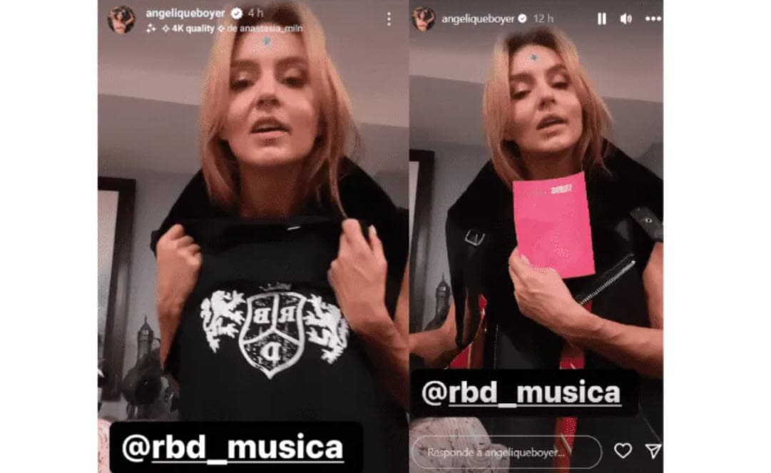Angelique Boyer presumió su kit RBD.
