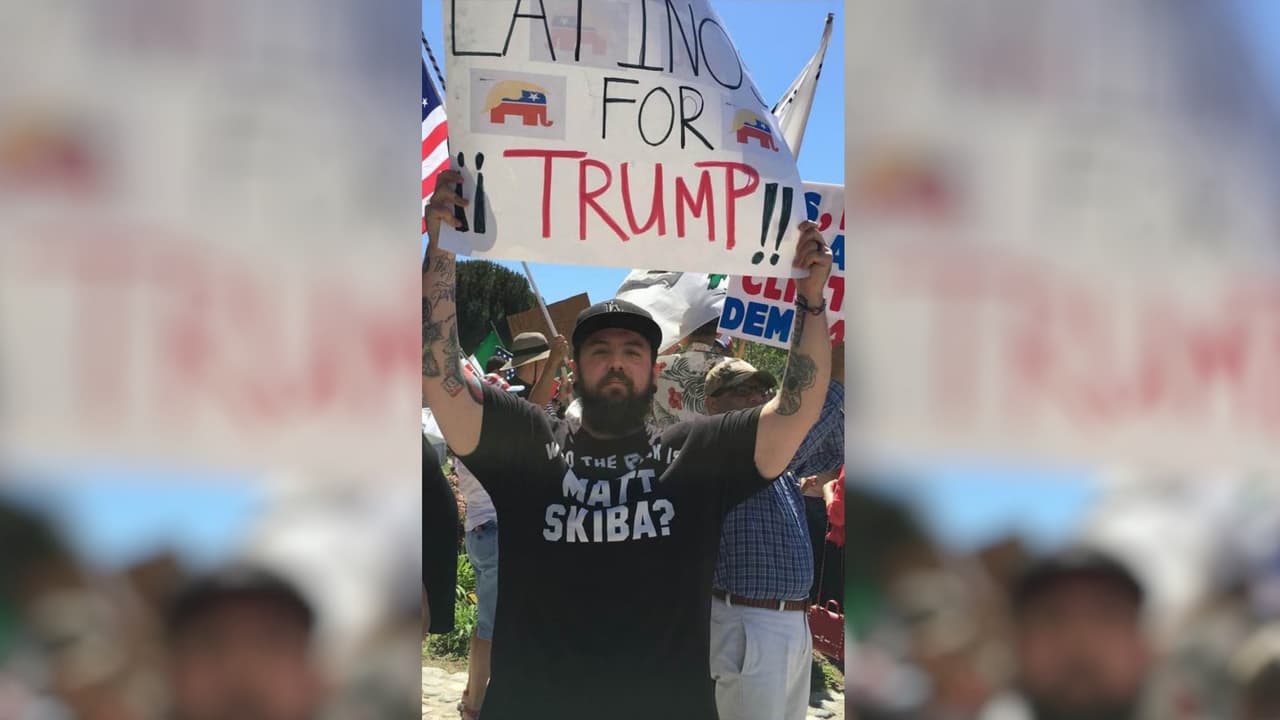 Latinos a favor y en contra de Trump se ven las caras en California