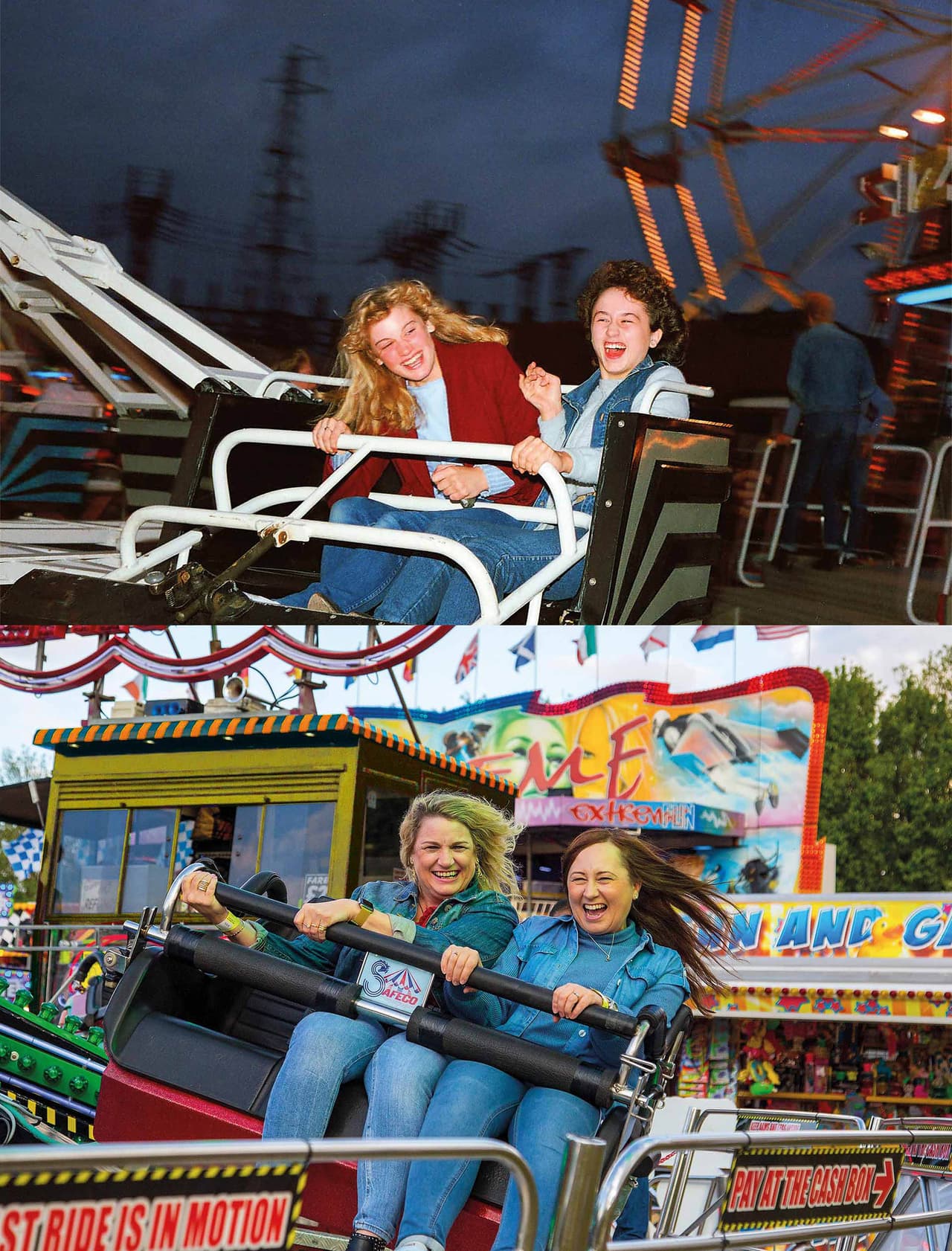 Las amigas Toni y Teresa Weston, de 15 y 16 años de edad respectivamente, fueron fotografiadas por Porsz en 1985. Volvieron a encontrarse en el mismo lugar en mayo de 2021.
<br>
<br>En 2009 uno de los diarios locales de su ciudad le dió la oportunidad de
<a href="https://www.peterboroughtoday.co.uk/news/people/peterborough-photographer-chris-porsz-publishes-more-remarkable-pictures-of-reunions-3476013"> <u>publicar algunas de sus viejas fotografías</u></a>. “Estaban interesados en las tomas generales de la ciudad, los edificios, las calles, las personas”, contó el fotógrafo. Al poco tiempo comenzó la avalancha de mensajes de lectores que se reconocían a sí mismos en las imágenes.