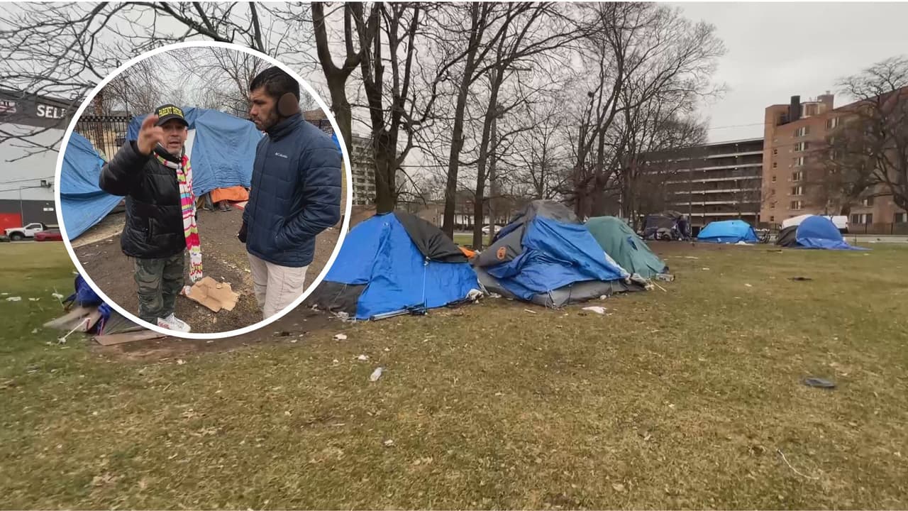 "Prefiero morirme de frío que irme a un refugio": migrantes de Chicago deciden dormir en carpas