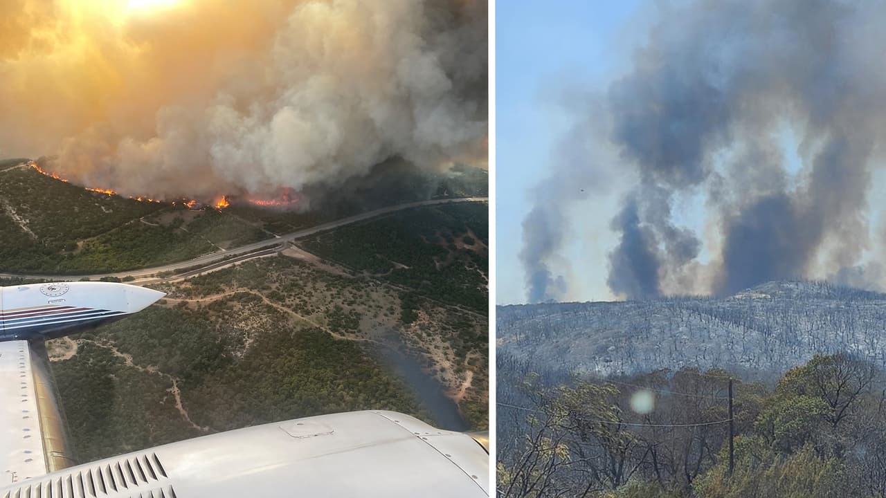 Un fuerte incendio acaba con 5,000 acres de mezquites cerca de Abilene
