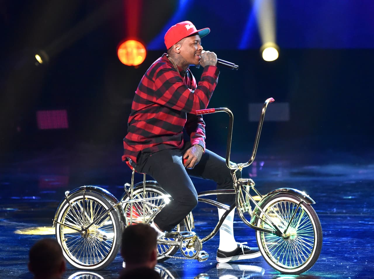 LOS ANGELES, CA - NOVEMBER 23: Recording artists YG performs onstage at the 2014 American Music Awards at Nokia Theatre L.A. Live on November 23, 2014 in Los Angeles, California. (Photo by Kevin Winter/Getty Images)