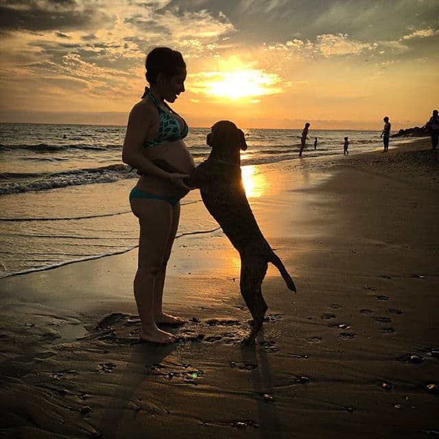 La actriz no duda compartir con sus fans el bello momento que vive.