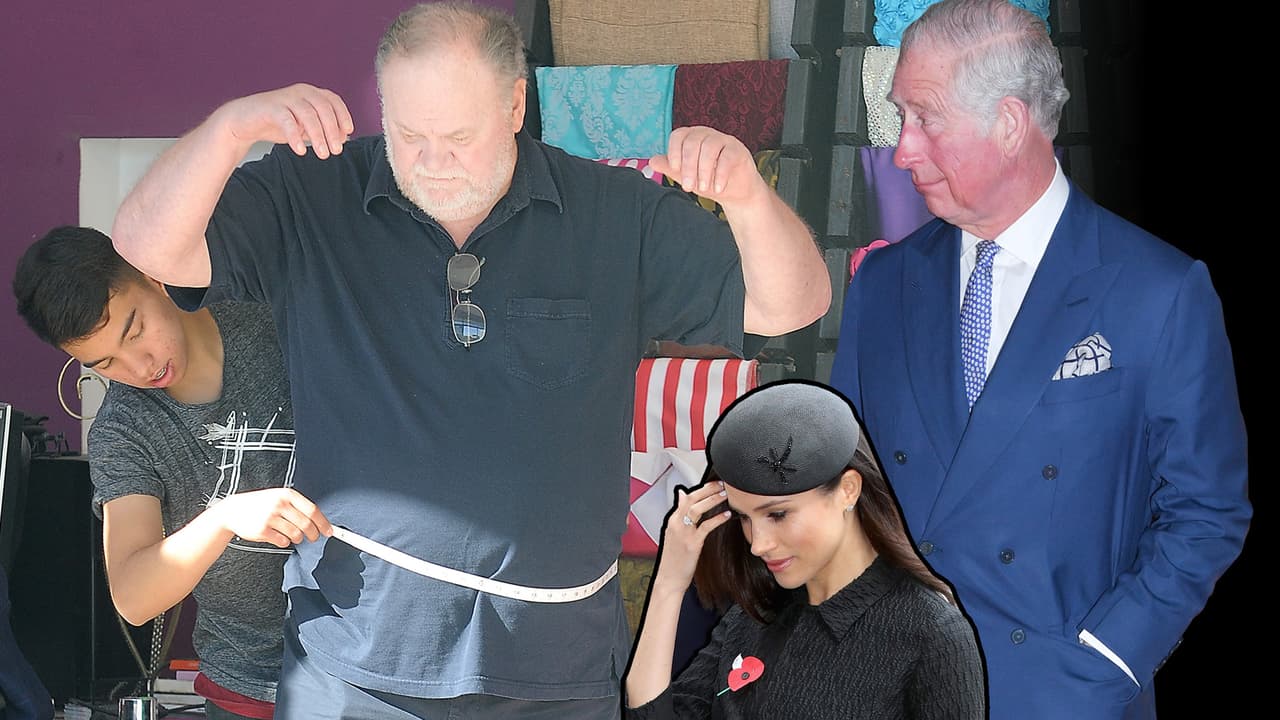 En un puesto callejero: así se prepara el papá de Meghan Markle para la boda real