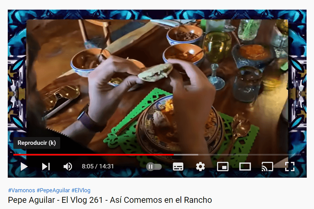 Pero también de la comida casera que cocinan en su rancho en Zacatecas, México.
<br>