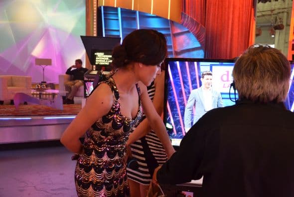 Alejandra no quería perderse ni un segundo del programa.