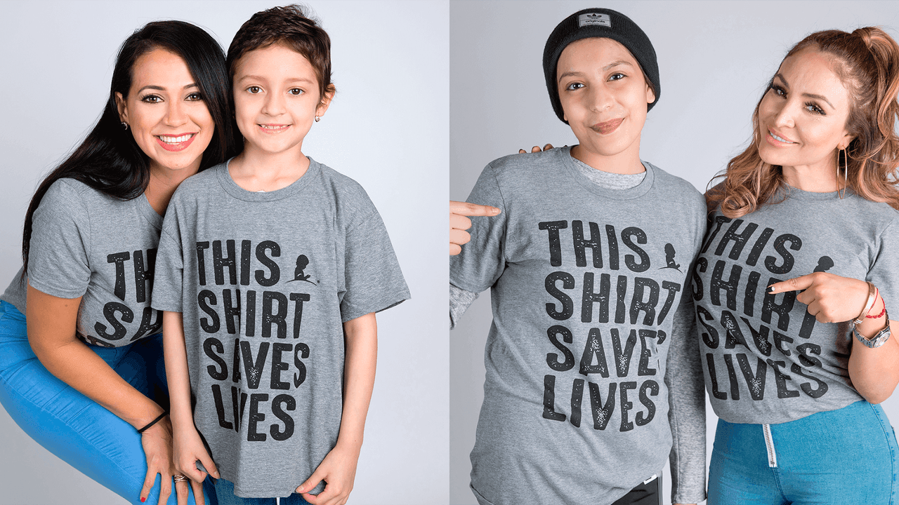 Todavía puedes unirte al movimiento #ThisShirtSavesLives y apoyar la lucha contra el cáncer infantil