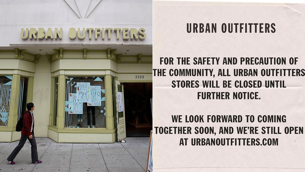 Urban Outfitters cerró todas sus tiendas hasta nuevo aviso.