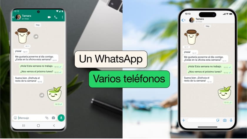 La aplicación Whatsapp podrá usarse en hasta cuatro teléfonos vinculados sin cerrar sesión y retomar los chats en donde se quedaron.
