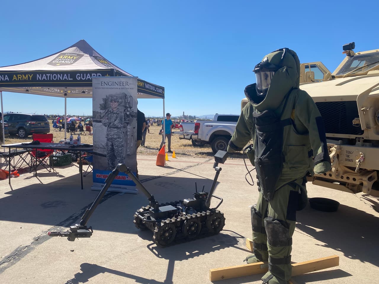 El show del aire en la Base Aérea de EEUU Davis-Monthan en Tucson.