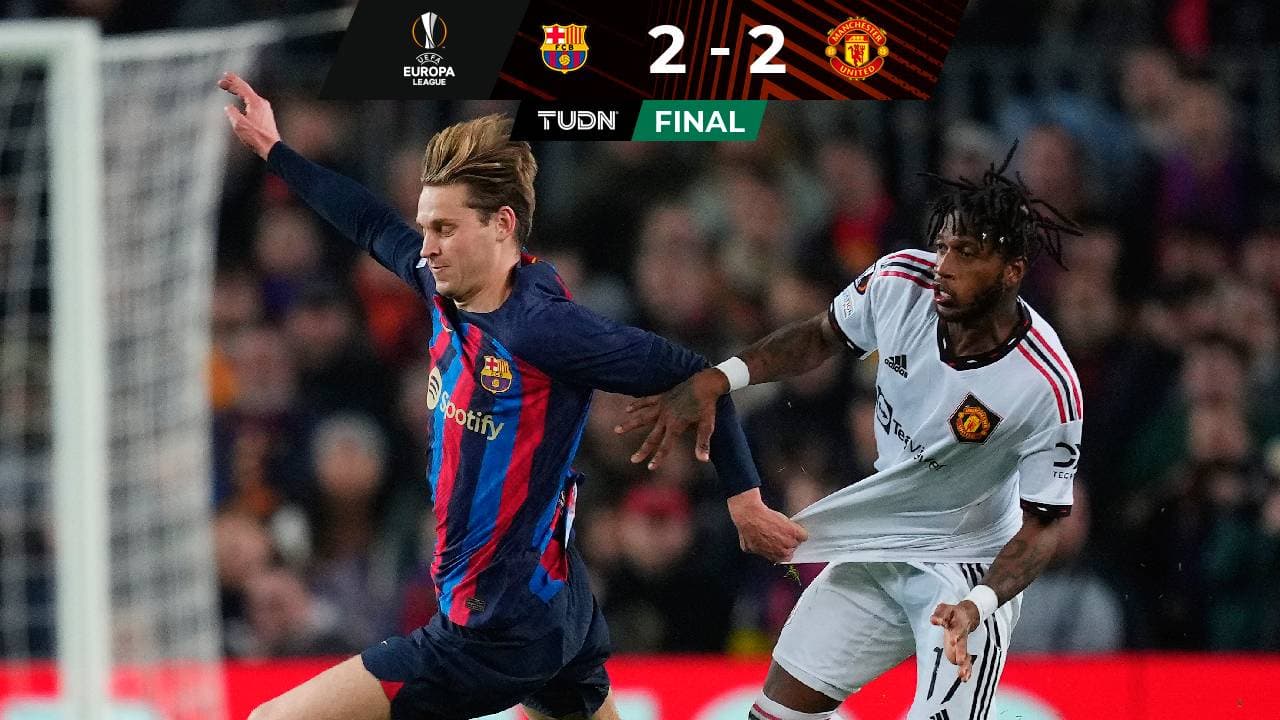 UEFA Europa League EN VIVO Barcelona vs. Manchester United: No hay tiempo para más y el juego termina 2-2