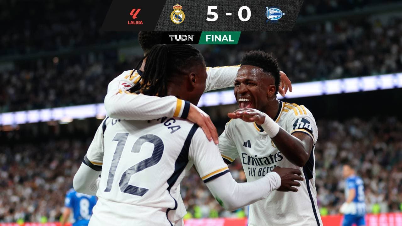 Real Madrid golea a Alavés como campeón de LaLiga