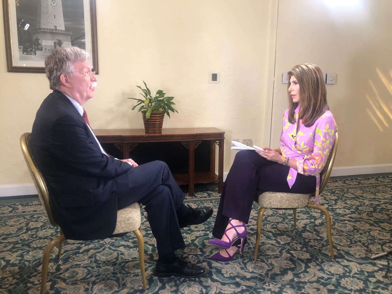 John Bolton en entrevista con Patricia Janiot, 17 de abril, 2019.