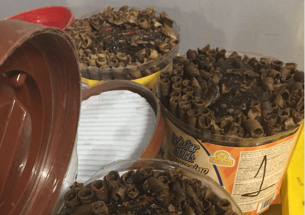 Dentro de estos paquetes de dulce estaba la droga.