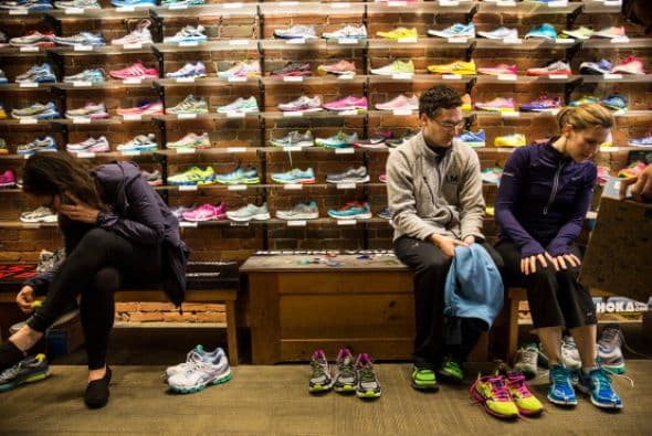 Una frase que puede leerse en camisetas y todo tipo de material deportivo de venta en la ciudad.