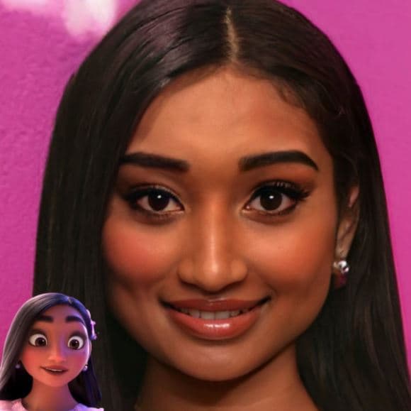 Esta fue la representación realista que hizo Hidreley de ella y curiosamente muchos señalaron que se parece a la ex estrella de Disney Channel Brenda Song. ¿Tú qué opinas?